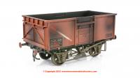 GM7410306 Dapol 16t Mineral Wagon BR Bauxite 570260 Weathered.